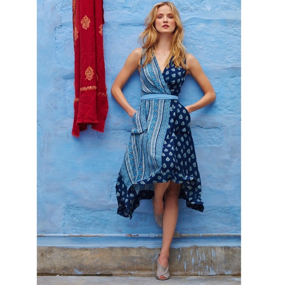 Anthropologie Dresses & Skirts - ANTHROPOLOGIE | MAEVE ECLIPSED WRAP DRESS PAISLEY